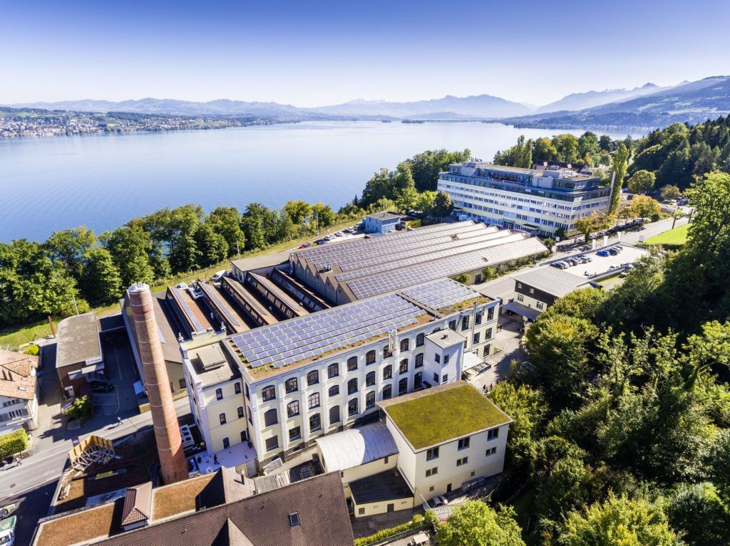 Das tuwagareal am Rande der Gemeinde Wädenswil